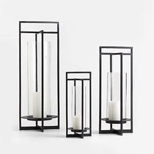 Dune Black Metal Outdoor Lanterns