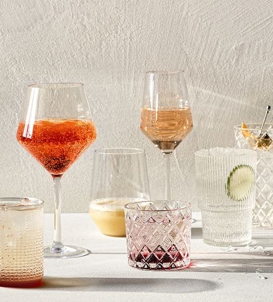 wine & cocktail glasses