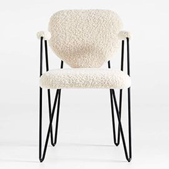 Apres Shearling Dining Arm Chair