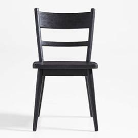 Arno Black Wood Side Chair