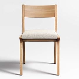 Lakin White Oak Wood Dining Side Chair