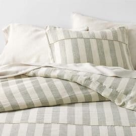 European Flax™ Certified Linen Cabana Stripe Duvet Cover