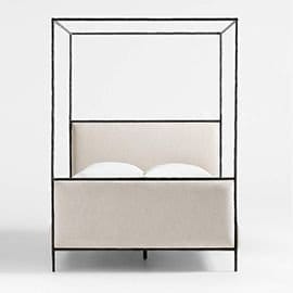 Dahlia Upholstered Canopy Queen Bed