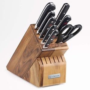 Wusthof® Classic 9-Piece Acacia Wood Knife Block Set