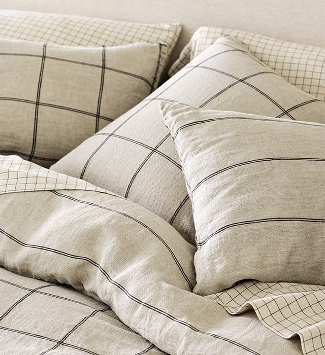 new: striped bedding