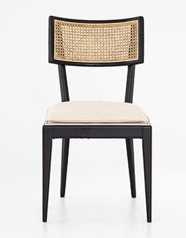 Libby Black and Natural Dining Chair