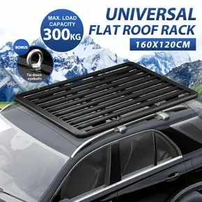 Universal Car Roof Rack Platform Storage Tray Flat Basket Rooftop Cargo Luggage Carrier Thick Aluminium Alloy 300kg