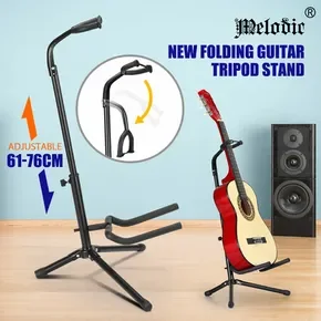 Universal Guitar Stand Storage Rack Holder Tripod Foldable Floor Musical Instrument Display Organizer Adjustable Melodic