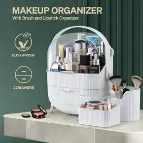 Makeup Storage Drawer Case Jewellery Box Stand Brush Holder Organiser Cosmetic Lipstick Skincare Display Portable 