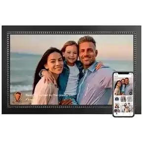 Digital Picture Frame 15.6 Inch Large Digital Photo Frame with 1920 * 1080 IPS Full HD Touchscreen, Humblestead 32GB WiFi Smart Frame Share Photos and Videos Instantly from Anywhere via Frameo App