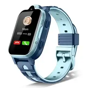 4G Smart Watch for Children, GPS Tracker Watch with Video Call, Pedometer, Geo-Fence, SOS Anti-Loss of Early Educational Tools, 1.69 HD Screen, Smartwatches for Children Col Blue