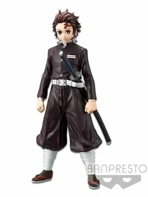 Official Demon Slayer Banpresto 19965 Kimetsu no Yaiba vol.6 Tanjiro Kamado Black Outfit Figure Anime Merchandise Collectible