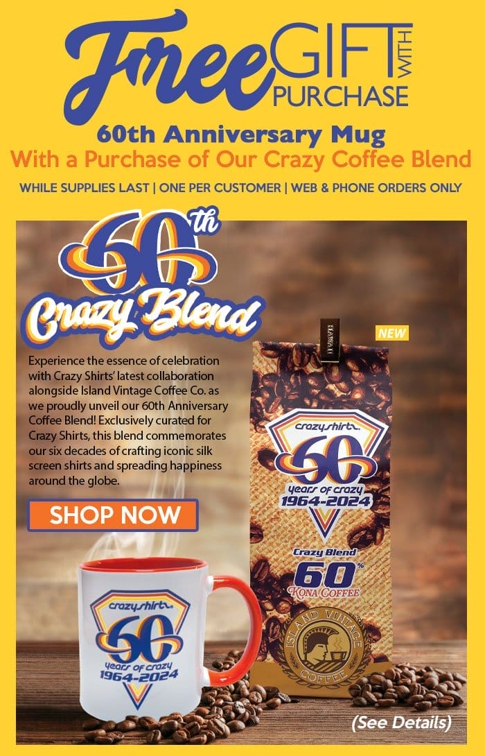 Body_Banner_Cta_Island Vintage Coffee X Crazy Shirts 60th Anniversary Coffee Bag