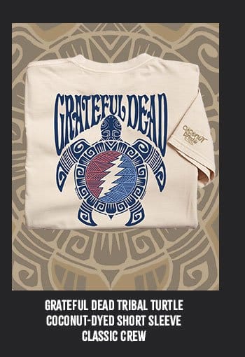 Body_Banner_Prod3_Grateful Dead Tribal Turtle - Coconut Dyed Short Sleeve Crewneck T-Shirt