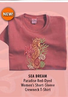 Body_Banner_Cta_Sea Dream - Paradise Red Dyed Short Sleeve Crewneck T-Shirt