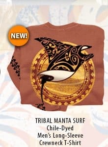 Body_Banner_Prod3_Tribal Manta Surf - Chile Dyed Long Sleeve Crewneck T-Shirt