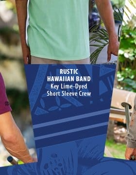 Body_Banner_Prod_Rustic Hawaiian Band - Key Lime Dyed Short Sleeve Crewneck T-Shirt