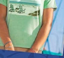 Body_Banner_Prod_Beach Scene - Key Lime Dyed Short Sleeve Scoop Neck T-Shirt