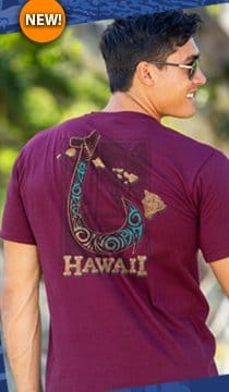 Body_Banner_Prod_Hawaiian Fish Hook - Fig Dyed Short Sleeve Crewneck T-Shirt