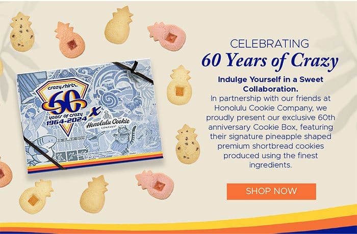 Body_Banner_CTA_Honolulu Cookie Company X Crazy Shirts 60th Anniversary Cookie Box