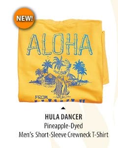 Body_Banner_Prod1_Hula Dancer - Pineapple Dyed Short Sleeve Crewneck T-Shirt