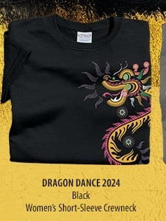 Body_Banner_Prod5_Dragon Dance 2024 Black Womens Short Sleeve Crewneck T-Shirt