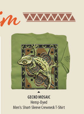 Body_Banner_Prod3_Gecko Mosaic - Hemp Dyed Short Sleeve Crewneck T-Shirt