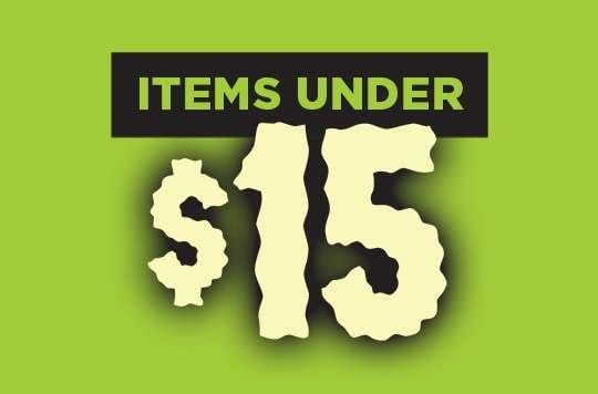 Items under \\$15