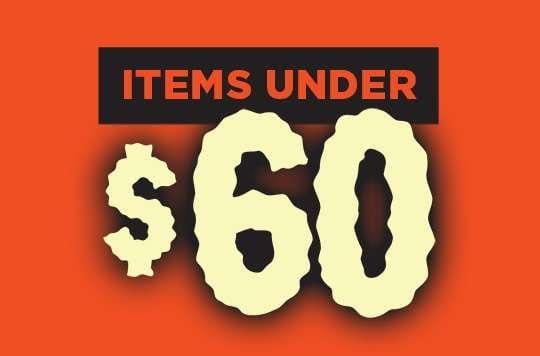 Items under \\$60.