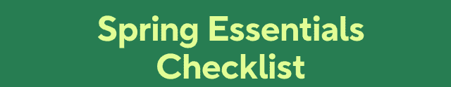 Spring Essentials Checklist