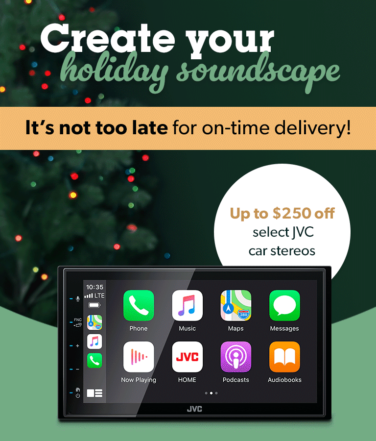 Create your holiday soundscape. It's not too late for on-time delivery!