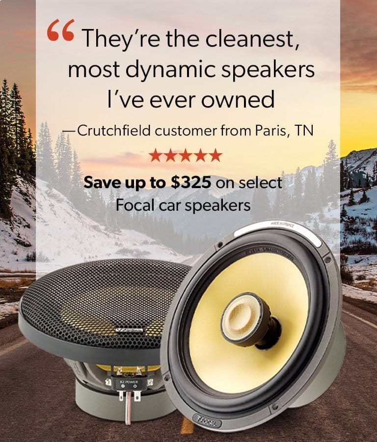 Save up to \\$325 on select Focal car speakers