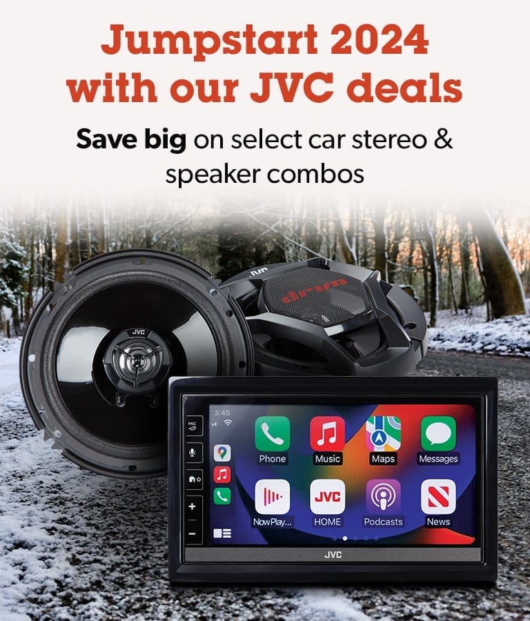 Jumpstart 2024 with our JVC deals. Save big on select car stereo & speaker combos