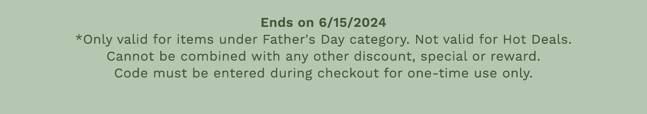 10% Off Under Father's Day Gifts Category. Code: LOVEDAD1024.