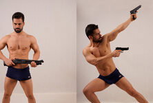 Dynamic Gun Poses: 6 Reference Image Packs of Gunslingers