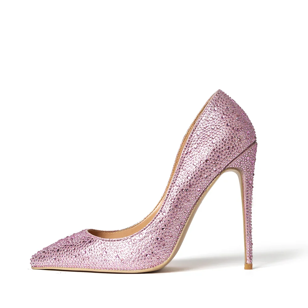 Image of Snoh Light Pink Crystal Pumps