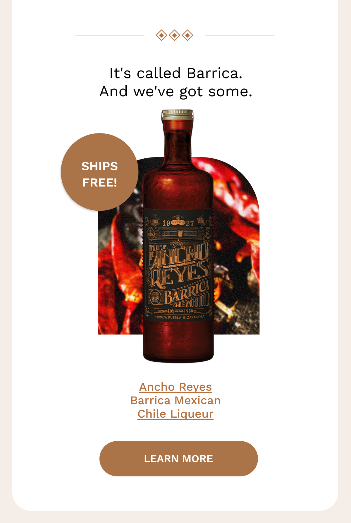 Ancho Reyes Barrica Mexican Chile Liqueur