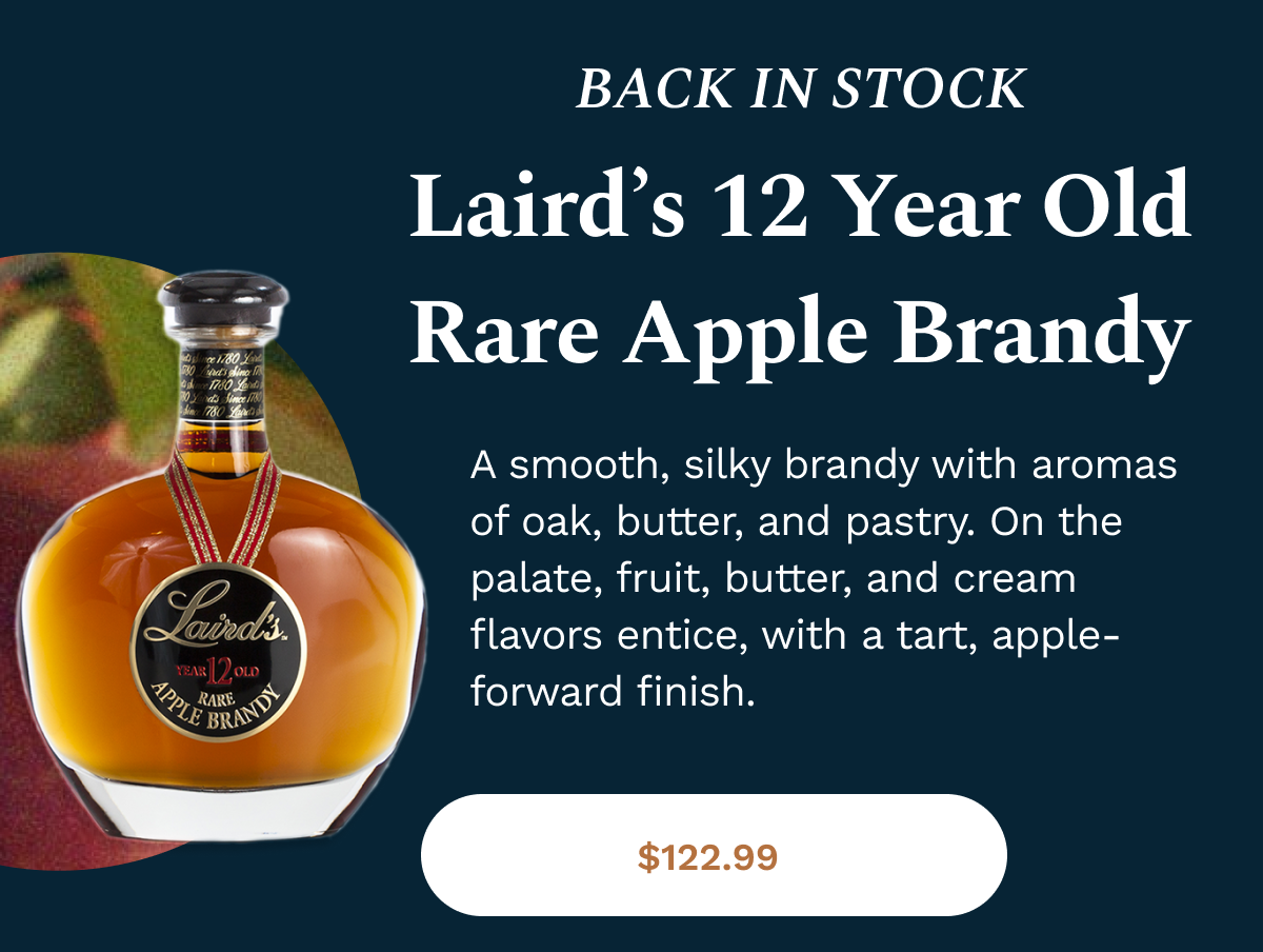 Laird’s 12 Year Old Rare Apple Brandy