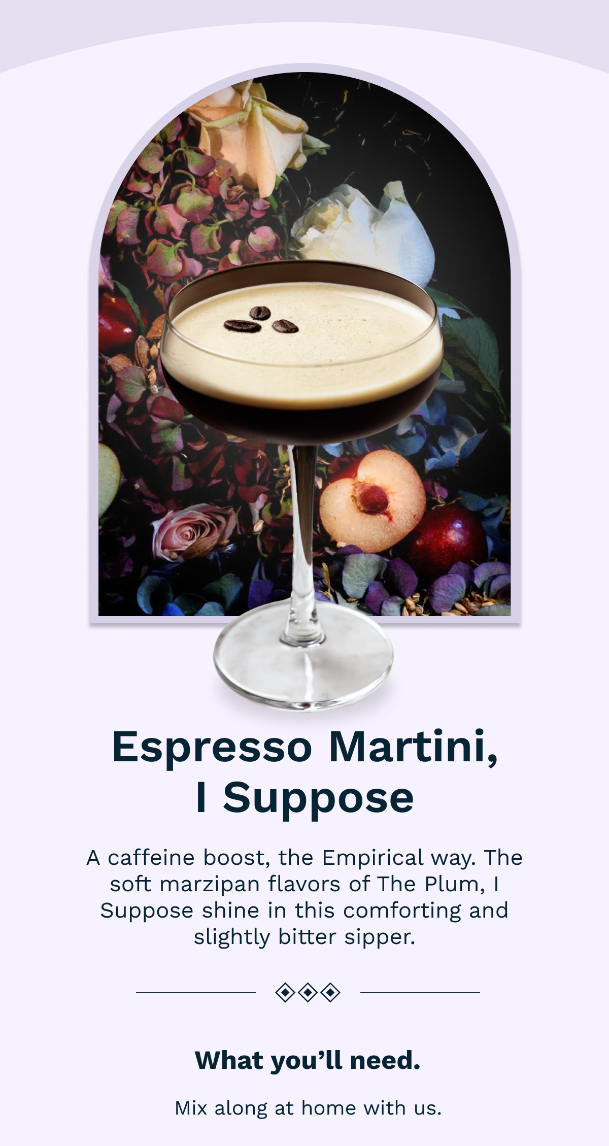 Espresso Martini, I Suppose