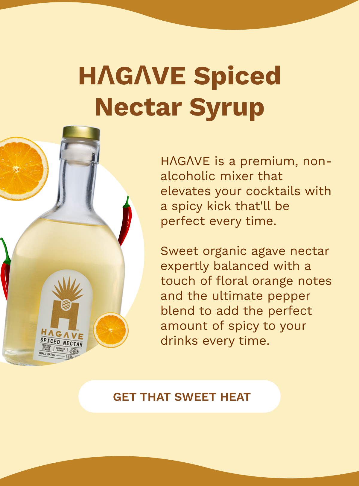 Hagave Spiced Nectar Syrup - GET THAT SWEET HEAT