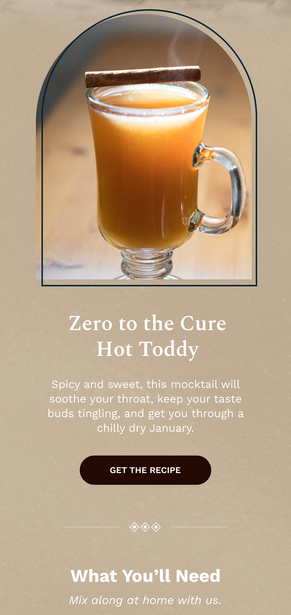 Zero to the Cure Hot Toddy