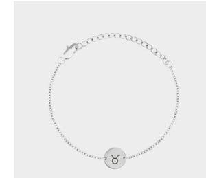 Minimal Zodiac Sign Coin Bracelet