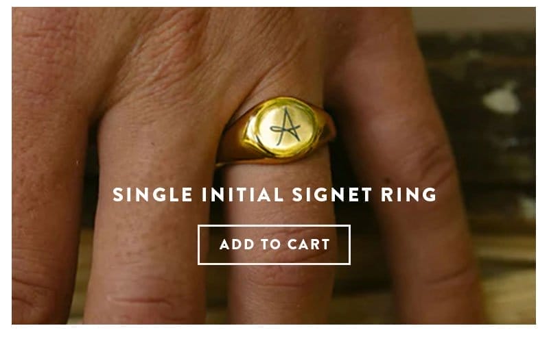 Initial Signet Ring