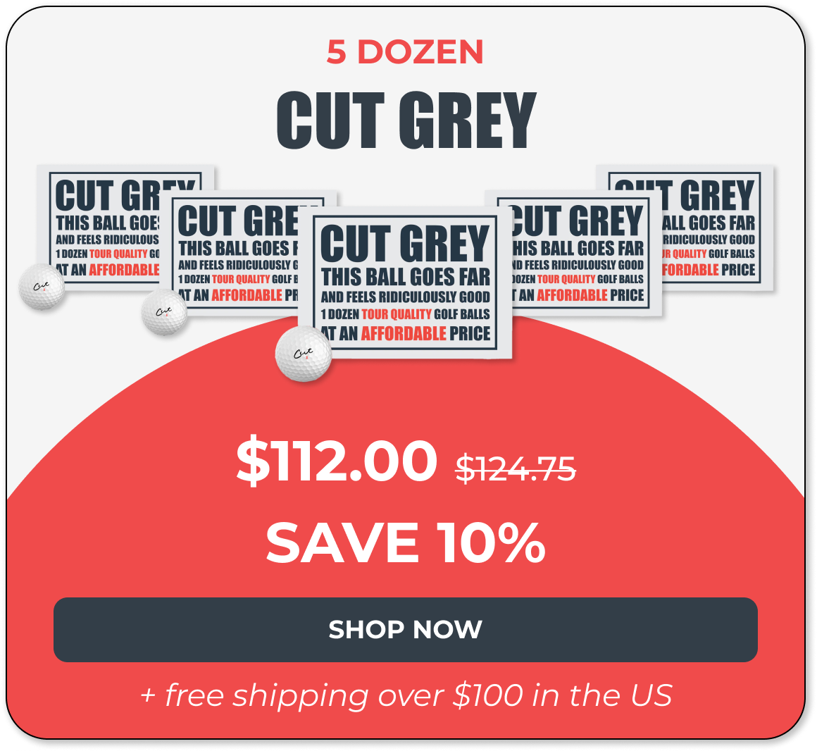 Cut GREY 5 Dozen Bundle