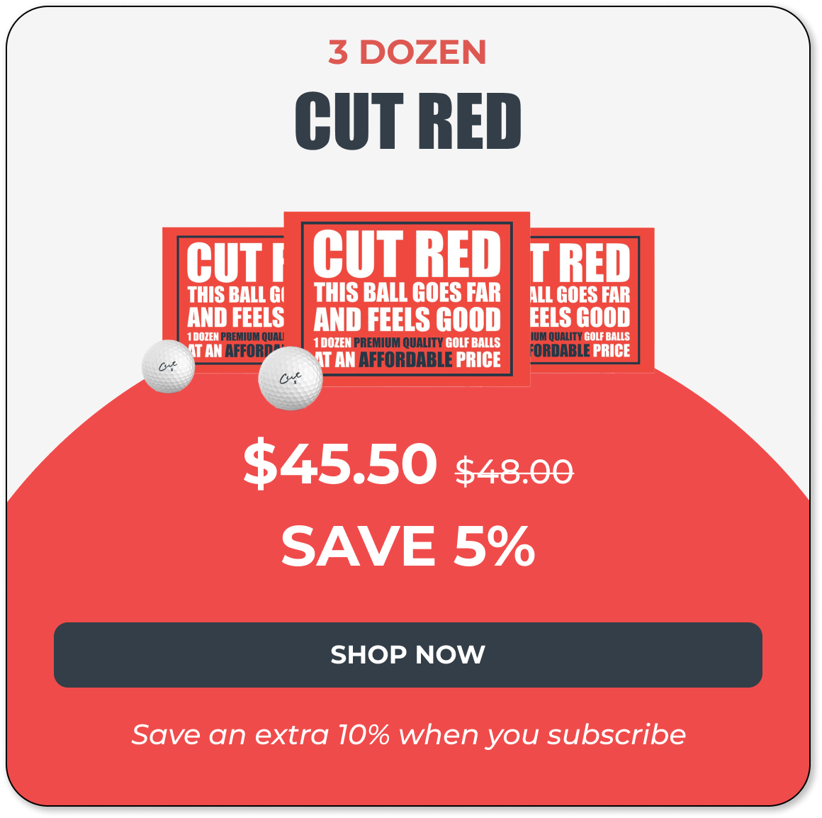 3 DOZEN CUT RED