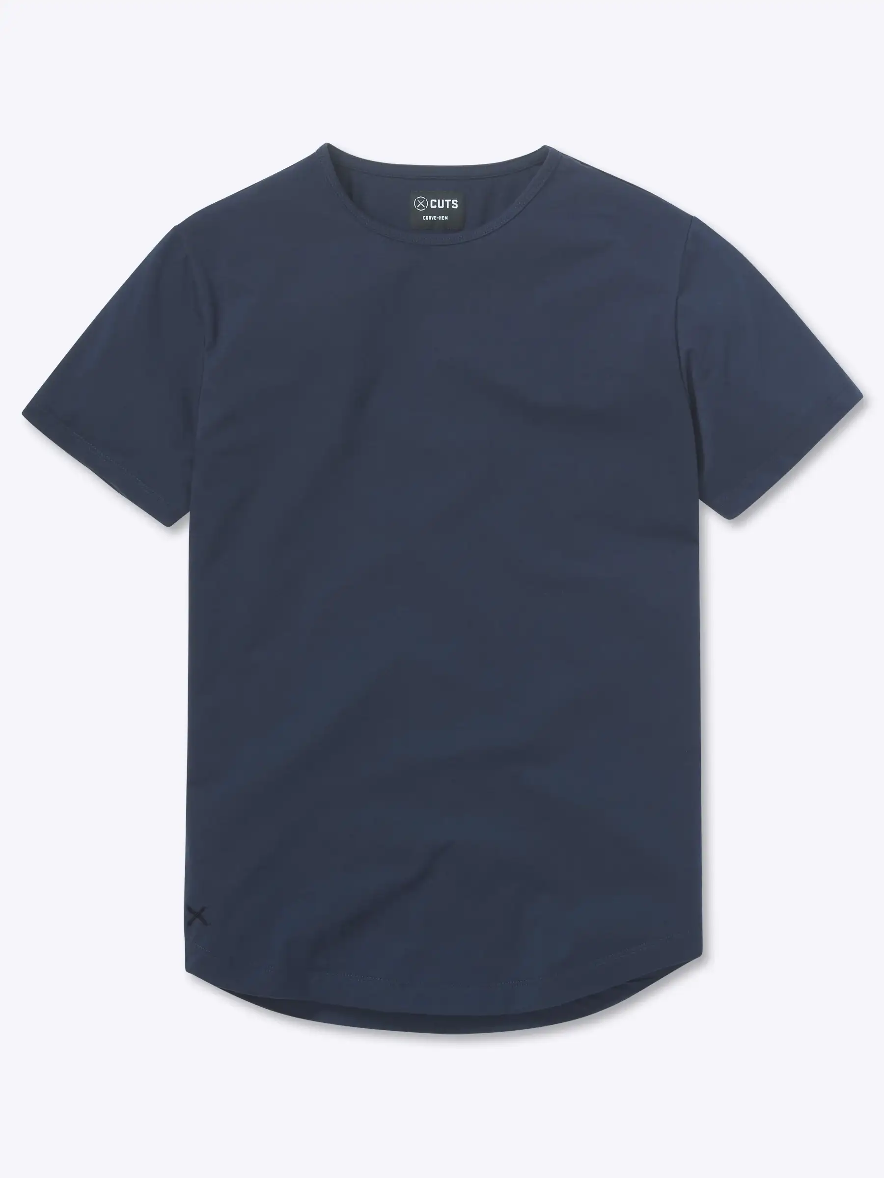 Image of AO Curve-Hem Tee | Pacific Blue Signature-fit PYCA Pro®