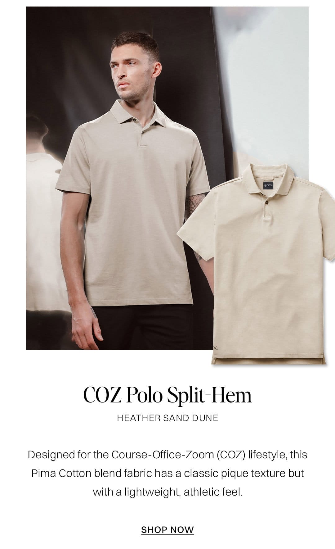 COZ Polo Split-Hem 