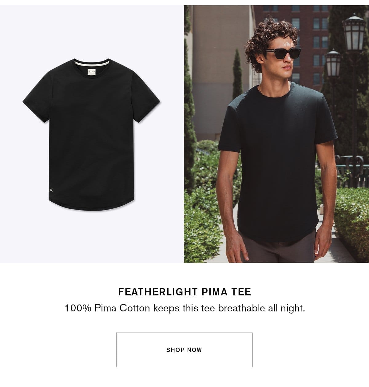 Featherlight Pima Cotton Tee