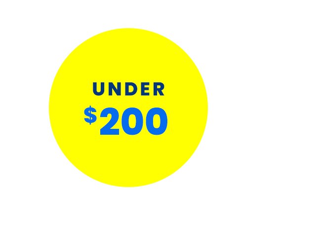 Under \\$200