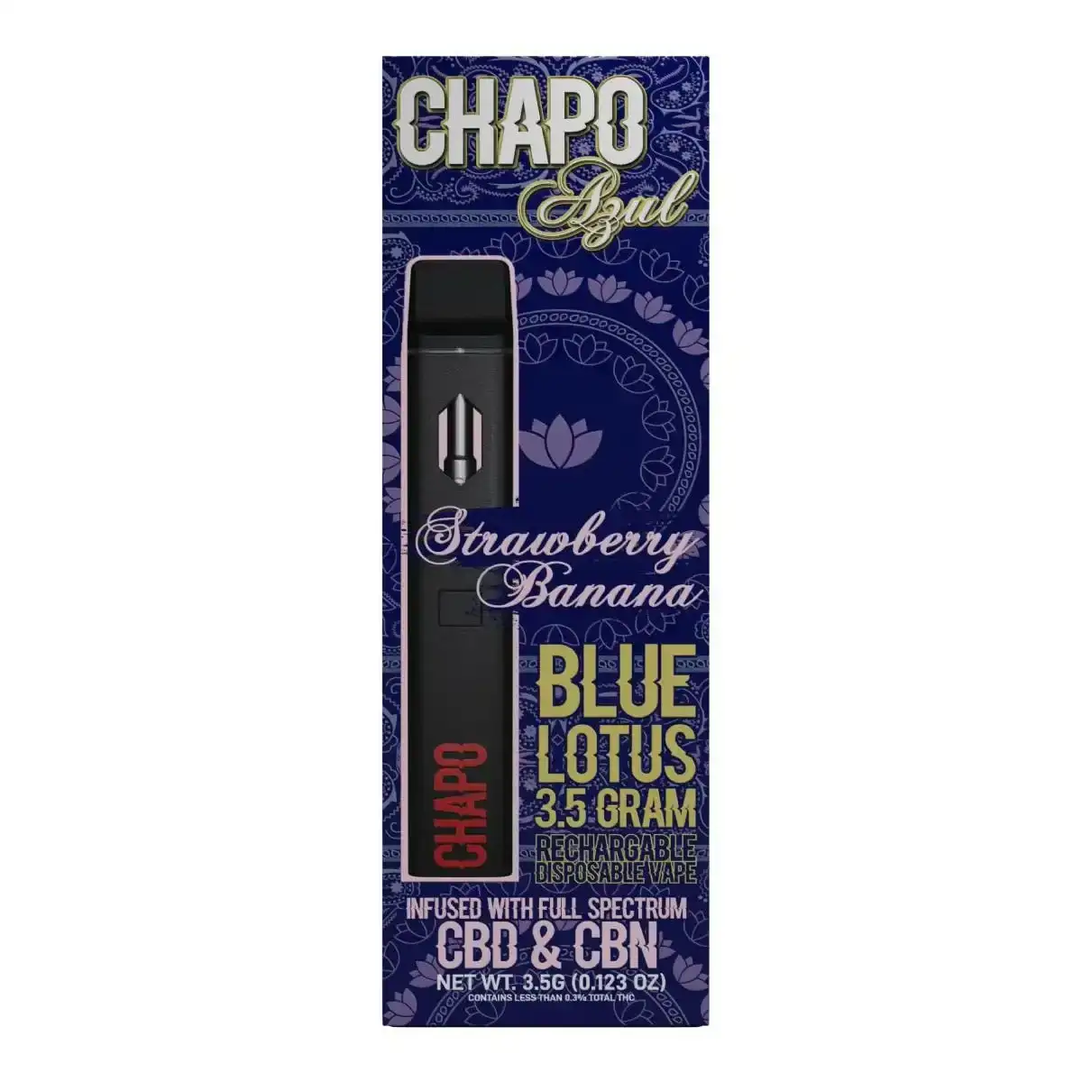 Image of Chapo Azul Blue Lotus Disposables 3.5g - Strawberry Banana